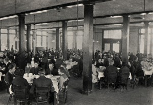 Photo: A meal at the Dining Hall in 1922. Courtesy of Southern Arkansas University Archives, Magnolia, Arkansas.