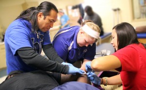 UAMS South Resident with SAU Athletic Trainers_2883