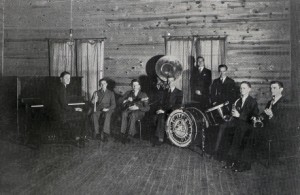 The Varsitonians, a student dance band, at the Clubhouse 1937 photo