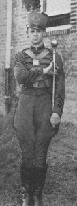 A&M Band Drum Major Harry Crumpler, 1933-34 photo