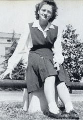 Carolyn Tyndal, student council president, 1944-45 photo