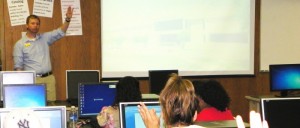 Dr. Del Duke teaching class
