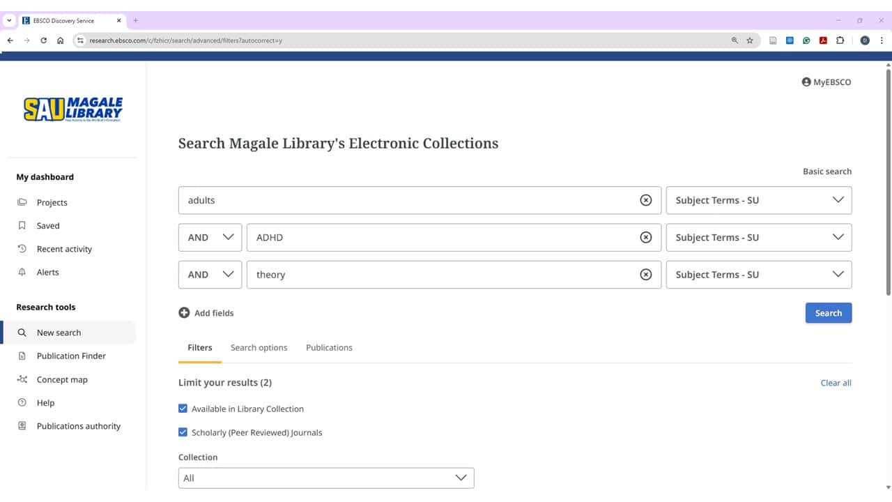 Decorative Image: Search Electronic Collections