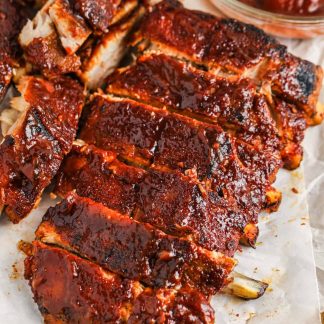 BBQ Ribs and Two Veggies