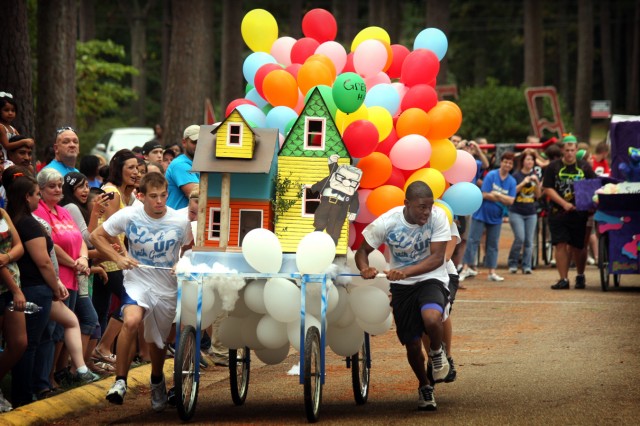 Family Day Bed Races