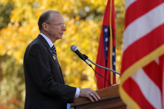 Dr. Rankin at Veterans Day tribute