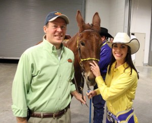 Jason Pederson with Molly Ann and Megan Maye.