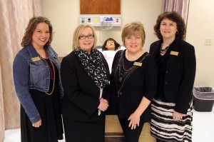 The newly founded SAU Nursing Leadership Council consists of Dr. Heather McKnight, Chair of Nursing Department Dr. Brenda Trigg, Dr. Pamela DeGravelles and Becky Parnell.