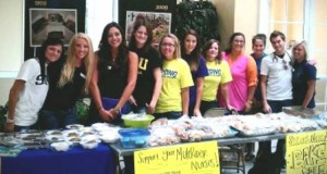 Pictured left to right: Morgan Seals, Terri Cameron, Gabby Smith, Tiffany Campbell, Lindsey Fowler, Stephanie Kiilsgaard, Rhonda Lagesse-Nugent, Whitley Hill, Kinze Pickett, Dustin Carter and Ericha Burt.