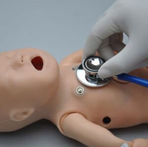 Breathing  Control rate and depth of respiration and observe chest rise. Ventilation is measured and logged. Select left and/or right chest wall movement and lung sound.  