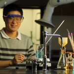 Xi Wu Photo of Xi Wu in a chemistry lab